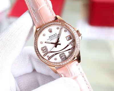 ROLEX Japan Imported  Leather Belt 35mm  Watch Genuine rolex leather strap